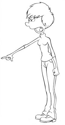 coloriage la maman de titeuf hurle